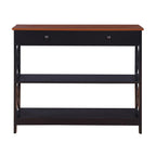 Console Oxford à 1 tiroir avec étagères Convenience Concepts