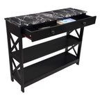 Console Oxford à 1 tiroir avec étagères Convenience Concepts