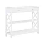 Console Oxford à 1 tiroir avec étagères Convenience Concepts