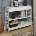 Console Oxford à 1 tiroir avec étagères Convenience Concepts