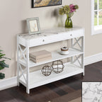 Console Oxford à 1 tiroir avec étagères Convenience Concepts