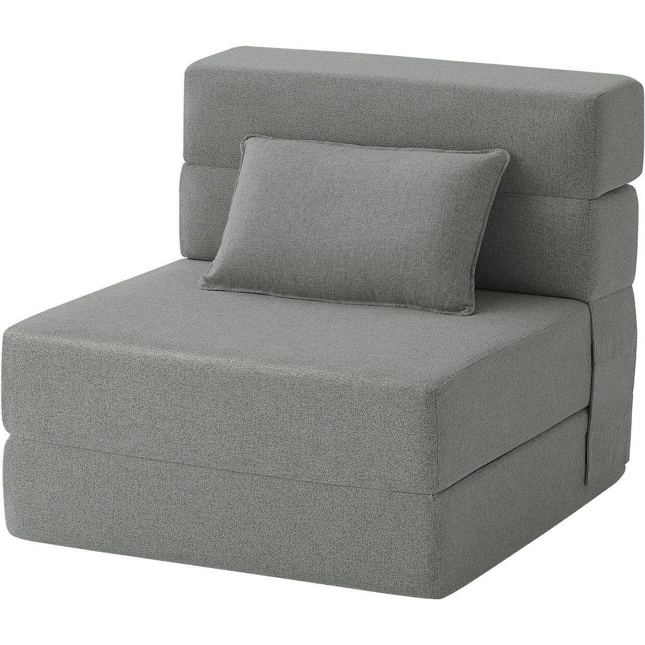 Canapé-lit convertible pliant - Fauteuil-lit moderne en lin avec oreiller et matelas pliable pour salon/dortoir/chambre d'amis