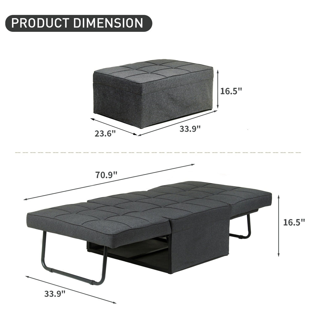Canapé-lit convertible, canapé-lit, fauteuil inclinable, ottoman, pliable, pour salon
