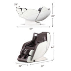 Fauteuil de massage complet Costway avec rouleau chauffant pour les pieds à commande vocale