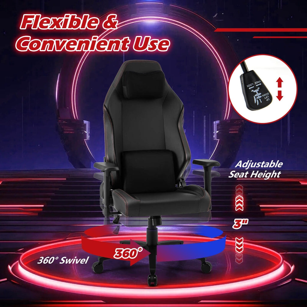 Chaise de jeu ergonomique Costway à dossier haut et à bascule - Voir les détails