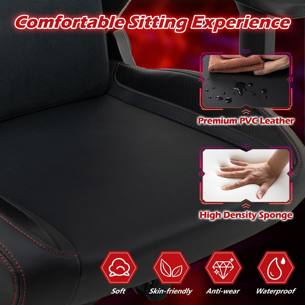 Chaise de jeu ergonomique Costway à dossier haut et à bascule - Voir les détails