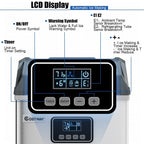 Machine à glaçons de comptoir en acier inoxydable Costway 48 lb/24 h