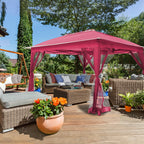 Gazebo escamotable en acier Cozywor de 11 pi x 11 pi avec moustiquaire