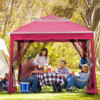 Gazebo escamotable en acier Cozywor de 11 pi x 11 pi avec moustiquaire