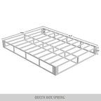 Sommier à ressorts en métal CraftPorch de 5 pouces avec housse en lin gris chaud