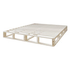Sommier à ressorts en bois massif CraftPorch de 5 pouces avec lattes en bois et revêtement en lin gris chaud