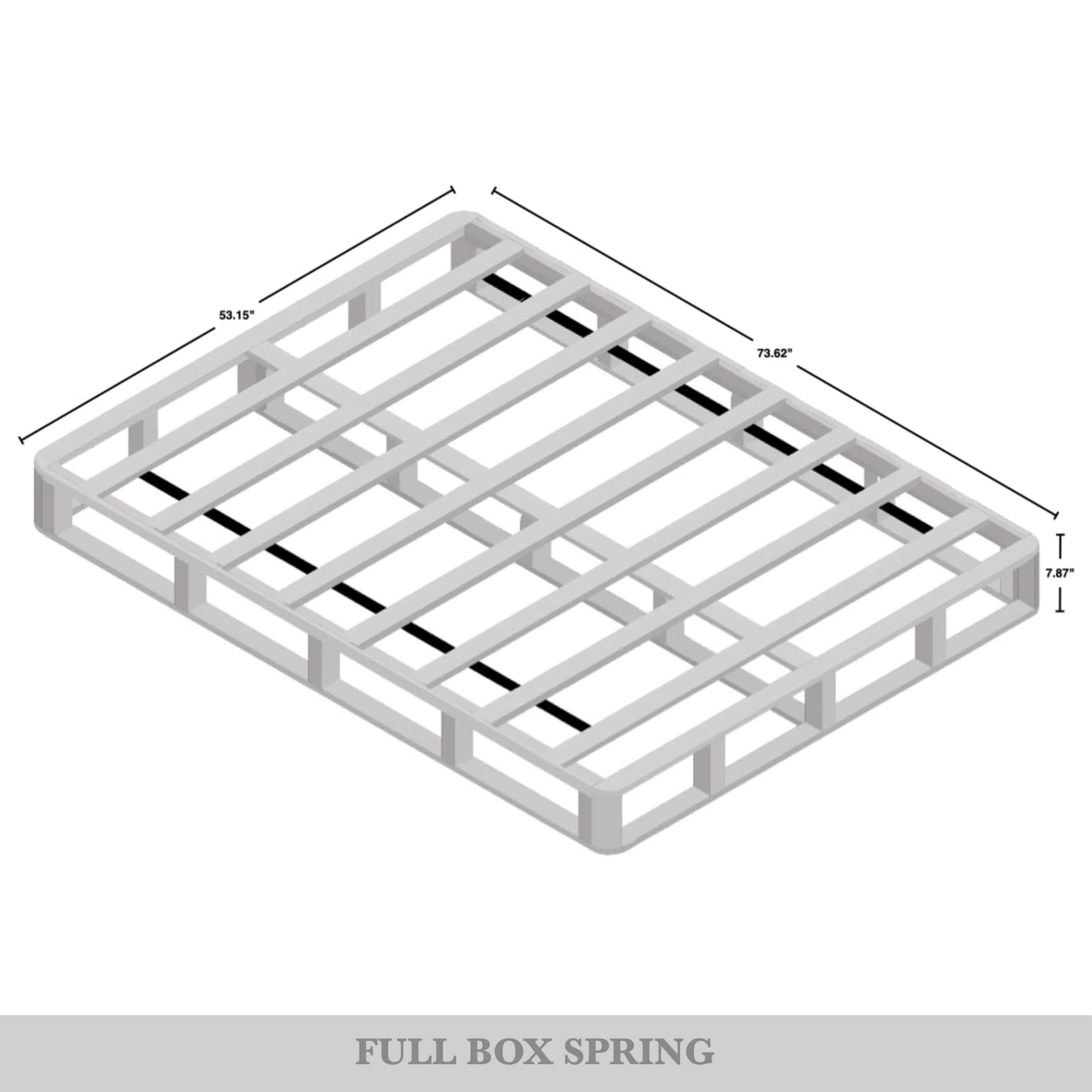 Sommier à ressorts en bois massif CraftPorch de 8 pouces avec lattes en bois