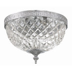 Plafonnier en cristal Crystorama à 2 lampes - 10 L x 8 H x 10 P