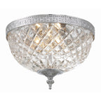 Plafonnier en cristal Crystorama à 2 lampes - 10 L x 8 H x 10 P