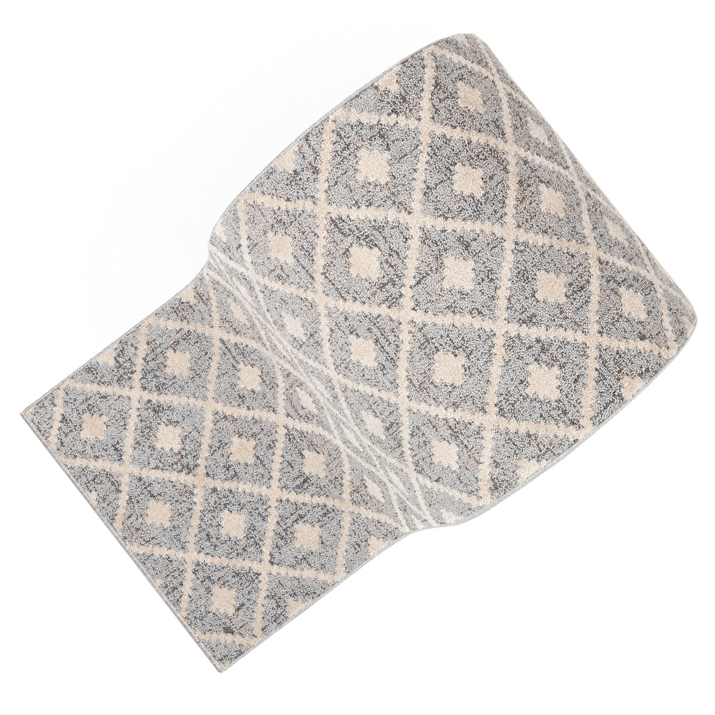 Tapis d'escalier moderne Harlow Trellis sur mesure
