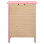 Table de chevet transitionnelle en bois à 3 tiroirs Daniel