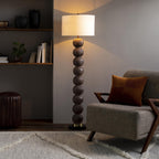 Lampadaire d'appoint rustique Daniel
