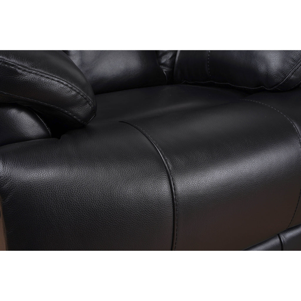 Fauteuil inclinable manuel extensible avec repose-pieds en cuir véritable marron de qualité supérieure Davin