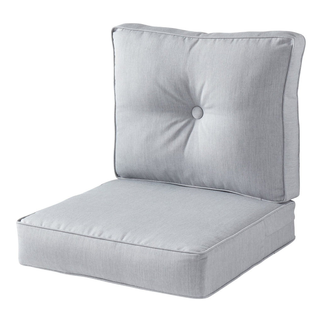 Ensemble de coussins d'extérieur à siège profond Sunbrella de qualité supérieure, 2 pièces