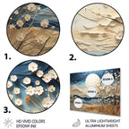 Designart Clouds Prairies Collages VI Art mural moderne en métal