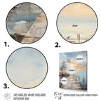 Décoration murale de jetée côtière Designart Pier And Dock Seaside III