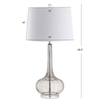 Lampe de table à LED Diamante 28,5 en verre, forme goutte d'eau, rose (lot de 2) par JONATHAN Y