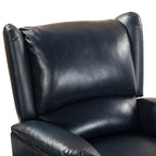 Fauteuil inclinable électrique en cuir véritable Eduardo avec port USB, lot de 2