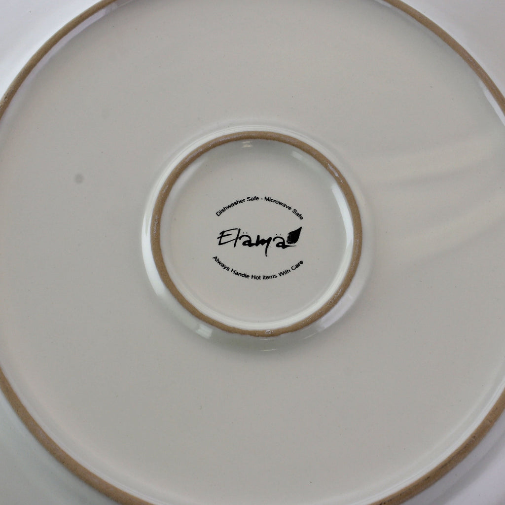 Service de table 16 pièces Elama Marketplace Favorites, blanc gaufré