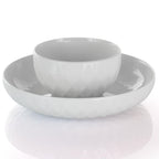 Service de table Elama Sienna 18 pièces en grès blanc