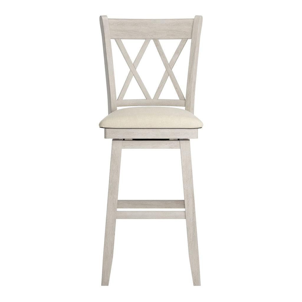 Tabouret de bar pivotant en bois Eleanor Double X Back par iNSPIRE Q Classic