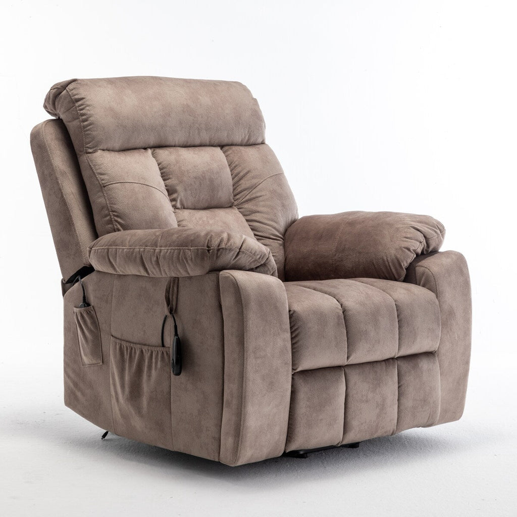 Fauteuil releveur électrique inclinable avec chauffage massant