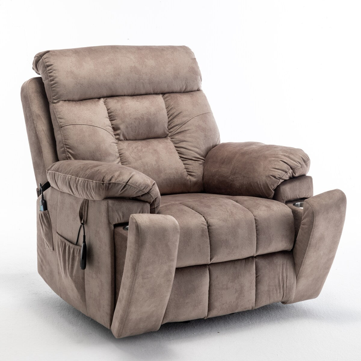 Fauteuil releveur électrique inclinable avec chauffage massant