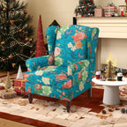 Fauteuil d'appoint moderne Erommy, fauteuil à dossier haut, canapé simple en tissu rembourré avec pieds en bois pour le salon
