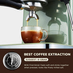 Machine à café expresso avec mousseur à lait vapeur