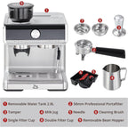Cafetière expresso avec moulin, réservoir d'eau de 2,8 L