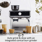 Cafetière expresso avec moulin, réservoir d'eau de 2,8 L