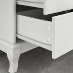 Commode double à 10 tiroirs pour chambre à coucher, commode blanche, grand espace de rangement