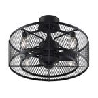 Ventilateur de plafond à 4 lumières en bronze vieilli Vintere de la collection Fanimation Studio