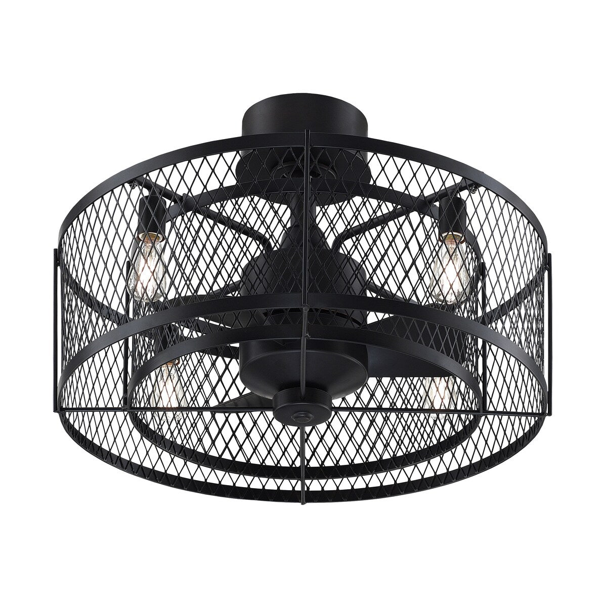 Ventilateur de plafond à 4 lumières en bronze vieilli Vintere de la collection Fanimation Studio