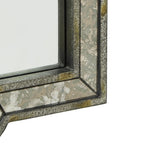 Miroir mural à panneaux argentés antiques Fantina par iNSPIRE Q Classic