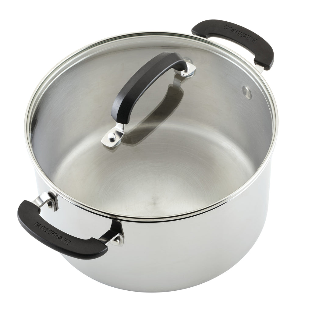 Batterie de cuisine Farberware Brilliance en acier inoxydable, 10 pièces