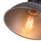 Suspension en forme de dôme de style industriel à 3 lampes, style ferme, en métal, pour îlot de cuisine linéaire, finition bronze huilé