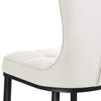Lot de 2/4 chaises de salle à manger rembourrées en similicuir