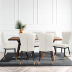Lot de 2/4 chaises de salle à manger rembourrées en similicuir