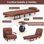 Fauteuil convertible pliant avec dossier réglable