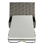 Canapé-lit pliant, ottoman de 49,6 pouces avec un canapé-lit pliant, canapé-lit ottoman convertible avec matelas à mémoire de forme et design capitonné