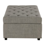Canapé-lit pliant, ottoman de 49,6 pouces avec un canapé-lit pliant, canapé-lit ottoman convertible avec matelas à mémoire de forme et design capitonné