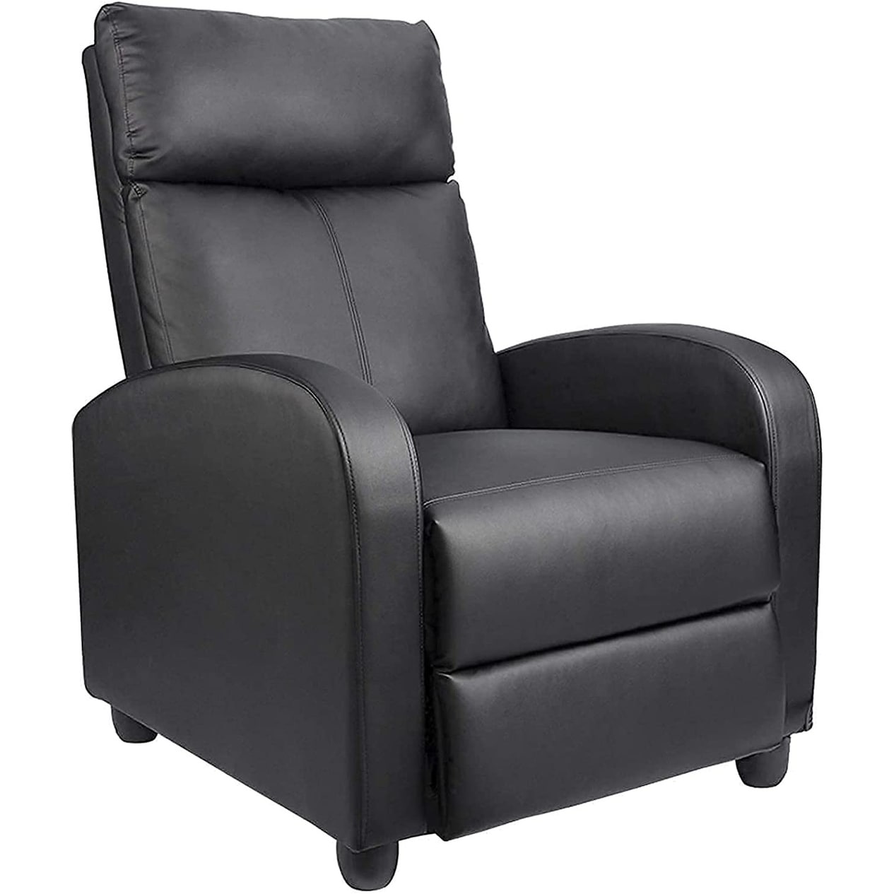 Canapé inclinable en cuir PU Furniwell avec siège et dossier rembourrés.