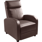 Canapé inclinable en cuir PU Furniwell avec siège et dossier rembourrés.