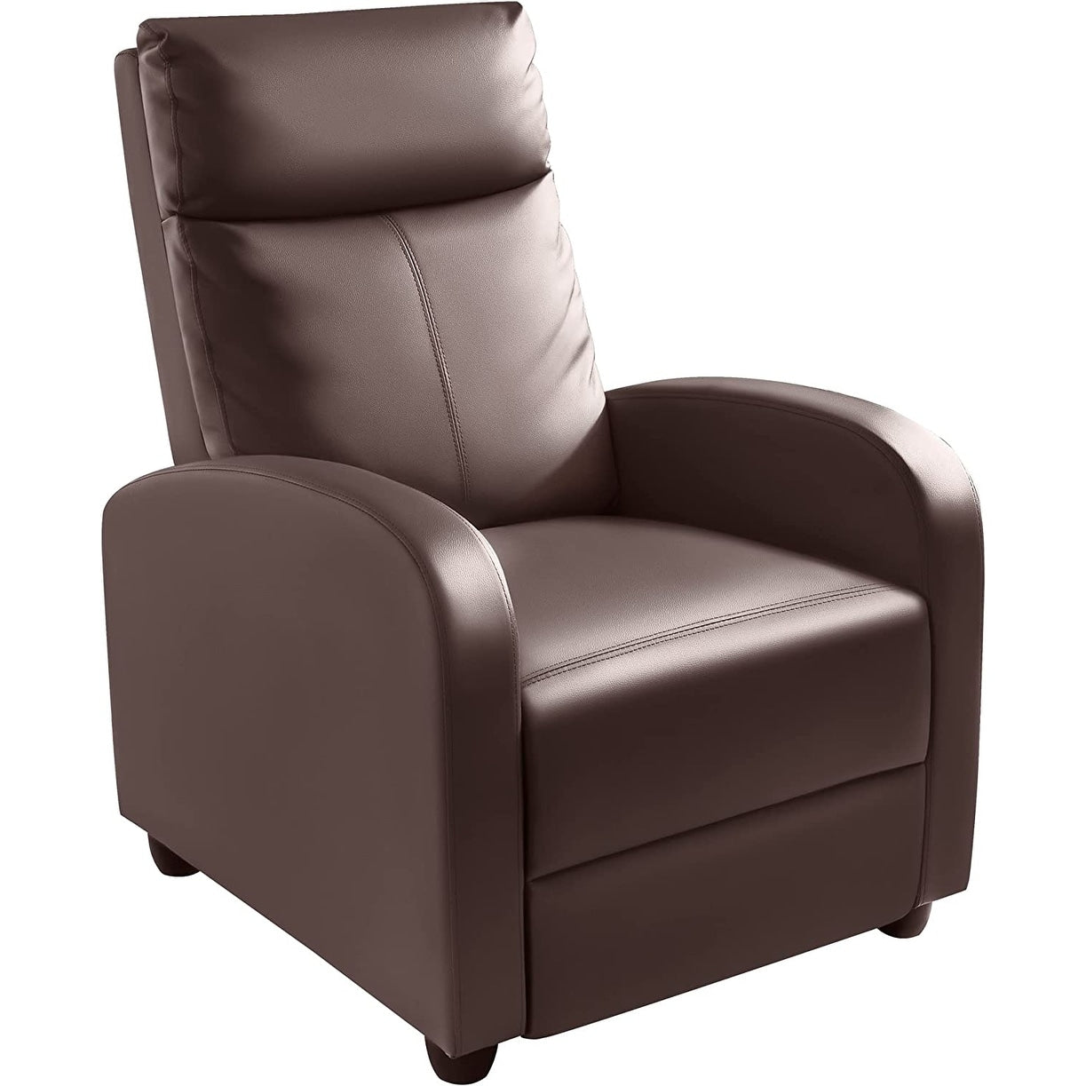 Canapé inclinable en cuir PU Furniwell avec siège et dossier rembourrés.